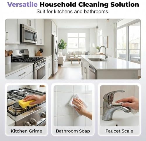 Eadwe Spray Oven Cleaner, 2026 New All-Purpose Spray Cleaner with Concentrated Cleaning Tablets, Multi-Surface Cleaning Spray for Oven, Grill, Kitchen, Bathroom and Home (1 Bottle+18 Pcs) - Image 6