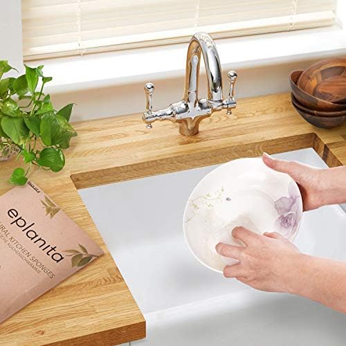 eplanita Natural Dishwashing Sponges (Pack of 12), Kitchen Eco Scrub Scourer, Natural Loofah Plant, Biodegradable and Zero Waste - Image 5