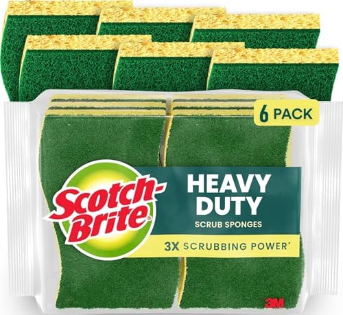 Scotch-Brite Heavy Duty Scrub Sponge, 6 Pack by Unknown