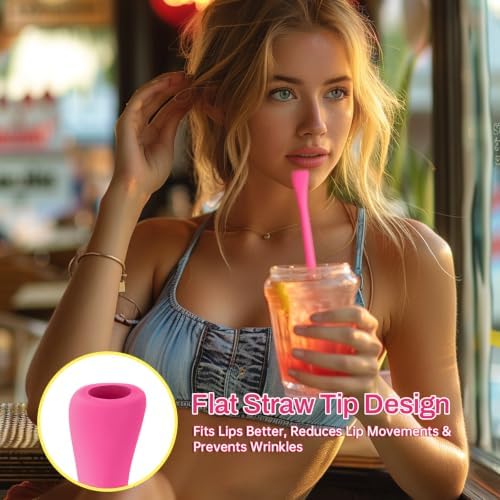NiHome 6PCS Silicone Anti-Wrinkle Straws Fit for Stanley 40oz 30oz Tumblers - Image 6