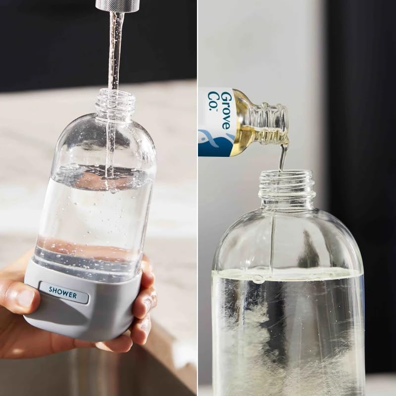 Grove Co. Refillable Glass Spray Bottle for Cleaning, 16 oz, Polished Gray - Image 5