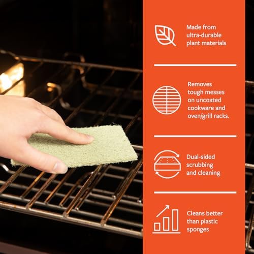 Full Circle Agave Leaf Scour Pads, Pack of 3, Safe for Nonstick - Image 4