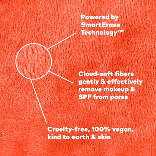 The Original MakeUp Eraser 7-Day Set, Erase All Makeup with Just Water, Including Waterproof Mascara, Eyeliner, Foundation, Lipstick, Sunscreen, and More! Spritz Please 7ct - Image 4
