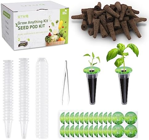 URUQ 180pcs Hydroponic Pods Kit Compatible with AeroGarden & Most Brands by URUQ