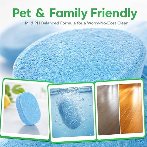 24Pcs Floor Cleaning Tablets, Multi-Surface Hard Floor Cleaner for Tile Vinyl Laminate & Stone – Compatible with Robot Mops & Wet Dry Vacuums, Eco-Friendly Plant-Based Formula pet friendly - Image 5