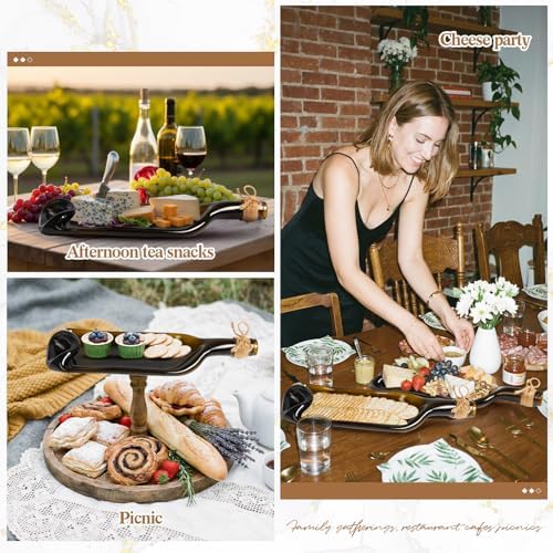Bokon 1 Pcs Wine Gifts Melted Serving Tray, Brown, Wine Bottle - Image 5