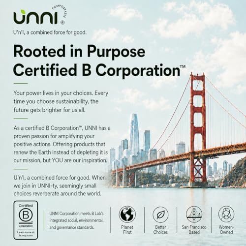 UNNI 2.6 Gallon Compostable Bags with Easy-Tie Handles, 10 Liter, 50 Count - Image 7