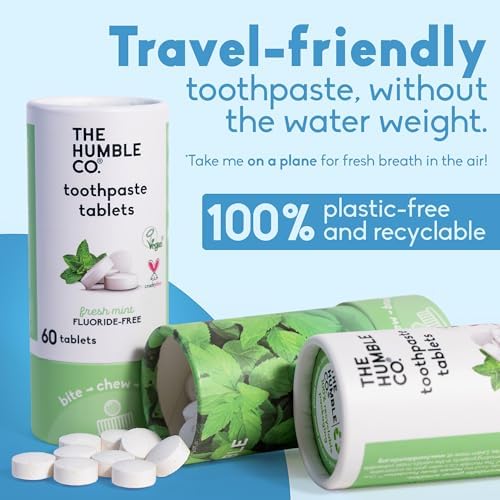 The Humble Co. Chewable Toothpaste Tablets, Fluoride-Free - Mint - Image 2