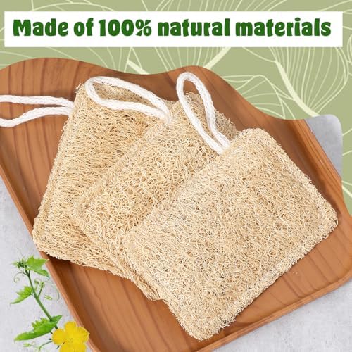 3 Pcs Loofah for Dishes,Eco Friendly Compostable Loofah Sponge - Image 3