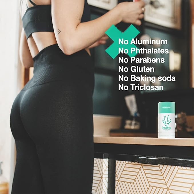 Hume Supernatural Roll On Aluminum Free Deodorant for Women & Men - Safe for Sensitive Skin - Probiotic and Plant-Based - Long-Lasting Moisture Absorbing (Desert Bloom, Out West & Amber Woods)