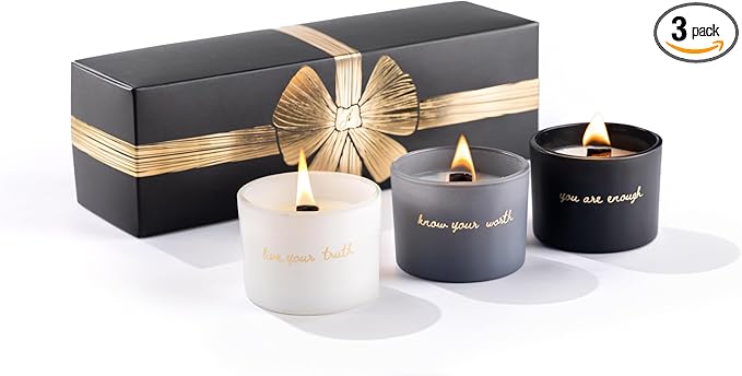 Aromatherapy Candle Gift Set – Natural Soy Scented Candles for Stress Relief & Relaxation – Long Lasting, Non-Toxic, Ideal for Women, Birthday, Spa, Home Décor