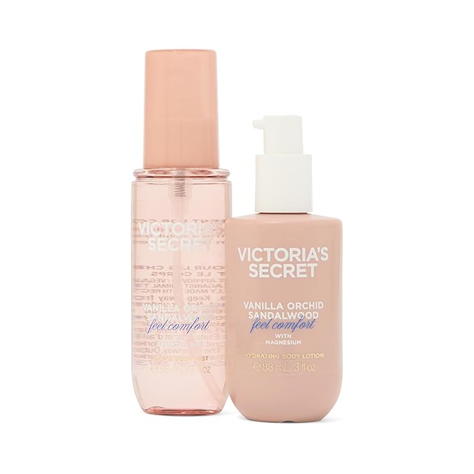 Victoria's Secret 2 Piece Body Care Holiday Gift Set, Vanilla Orchid Sandalwood