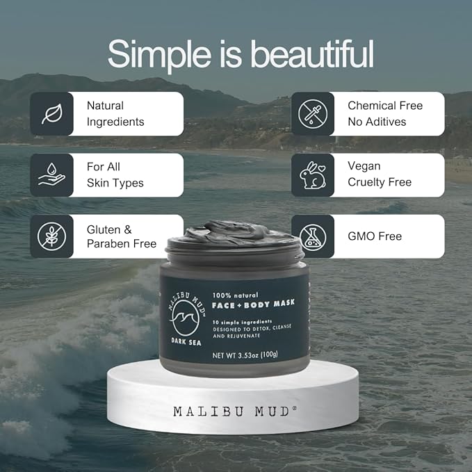 All-Natural Face and Body Mask for Daily Detox, Cleanse, Rejuvenate without Drying Your Skin, for All Skin Types