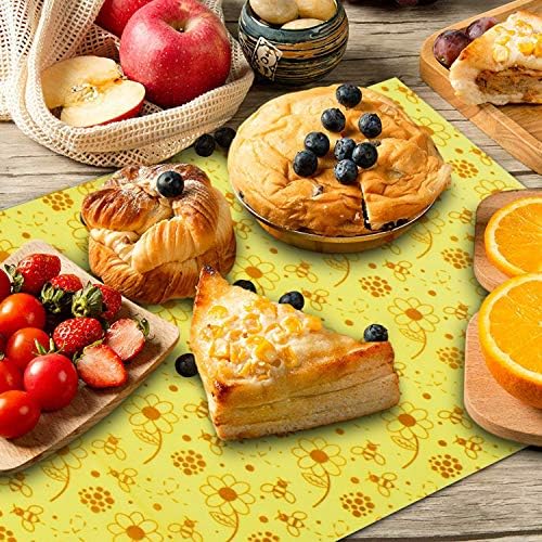Reusable Beeswax Food Wraps, 13x39 Inch Eco-Friendly Beeswax Wraps for Bread Sustainable Food Storage Wraps Beeswax Paper Roll for Sandwich, Cheese - Image 6