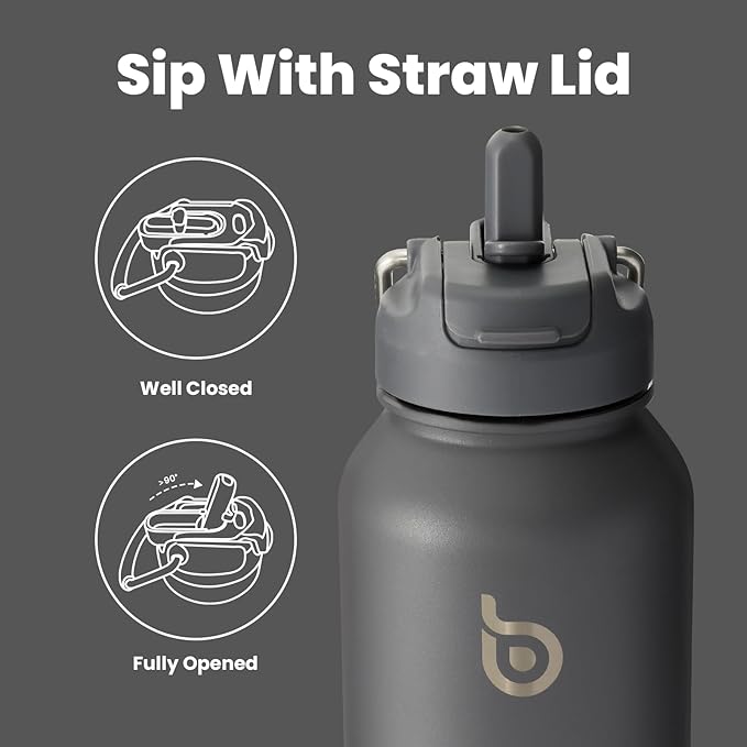 BOTTLE BOTTLE 40 oz sports water bottle stainless steel insulated water bottle with straw and pills holder