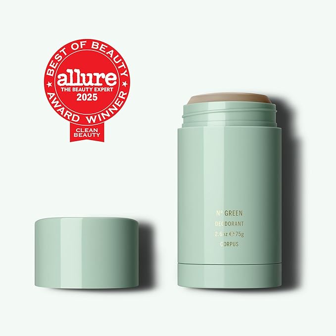 CORPUS - Natural Deodorant Stick For Sensitive Skin | Aluminium + Baking Soda Free | Unisex, Non-Toxic, Made In The USA (Nº Green)