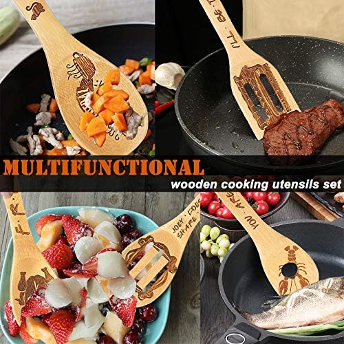 Friends Merchandise - Wooden Cooking Spoons Set 5, Novelty Decor, Unique Girl's Gifts, Housewarming Present - Image 5