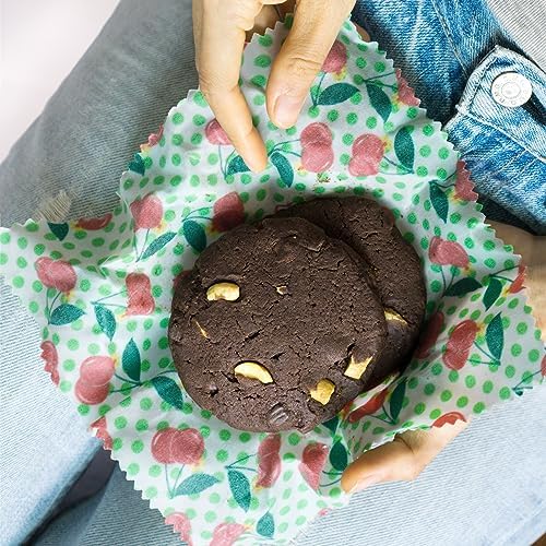 SUPERBEE Beeswax Wrap for Food, Set of 3 Bees Wax Wraps, Reusable Bees Paper for Wrapping Vegetables, Cheese, Bowl Covers and Sandwich Wrapping Paper, Beeswax Food Wraps (Fruit Punch) - Image 5