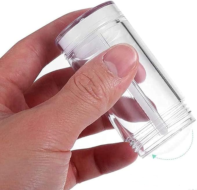 10 Pcs 50ml 1.7 OZ Empty Deodorant Containers Twist-up Filling Stick Clear Plastic Deodorant Container Refillable Deodorant Bottles Bottom-fill Round Lip Balm Tubes for DIY Lipstick (Clear)