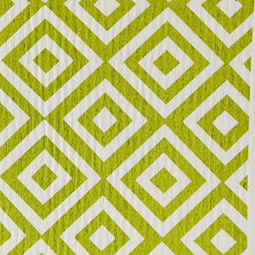 DII Swedish Dishcloths for Kitchen & Cleaning, Reusable, Machine Washable & Dishwasher Safe, Biodegradable, 7.75 x 6.75, Avocado & White - Image 4