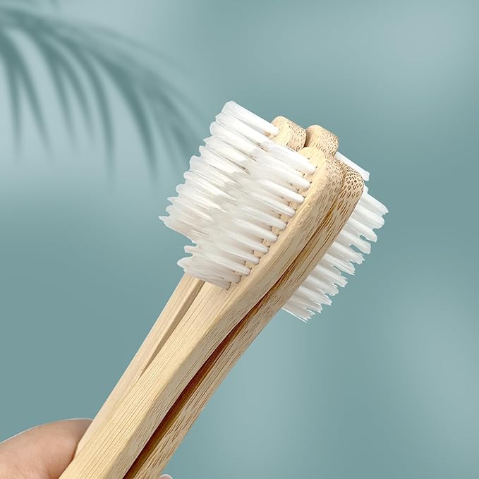DincherBel Bamboo Toothbrushes Kit Bulk, Disposable Toothbrushes with Toothpaste(6g), Individually Wrapped Toiletries Amenities for Hotel, Airbnb, Homeless, Shelter, Camping and Travel (100 Pack)