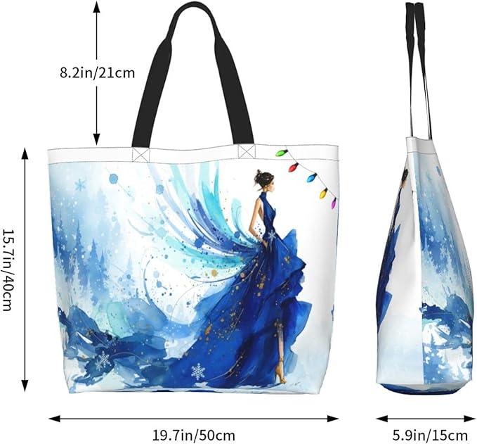 Tote Bag Shoulder Bags for Women Grocery Shopping Bag Reusable Bags Boho-Red Paisley 1