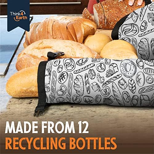 THINK4EARTH® - Large Bread and Baguette Bags (White, Baguette Bag 2 Pack) - Image 2