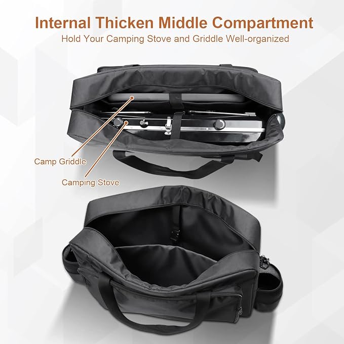 i frmmy Premium Camp Stove Carry Case with 0.4 inch Thicken Pearl Foam, Excellent Protection for Coleman 2-Burner Gas Stove