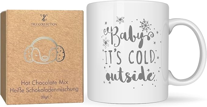 Hot Chocolate Gift Sets - Women Gifts - Hot Cocoa Gift Sets With Mug, Mini Hot Water Bottle |Hot Cocoa Gift Sets With Mug |Cozy Gifts For Women