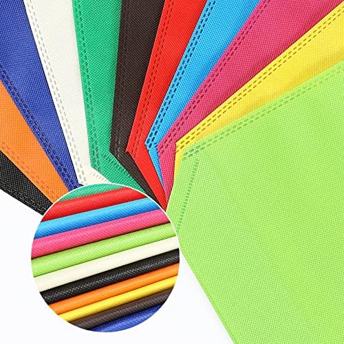 LOUHUA Reusable Gift Bag With Handles 22 Pcs Large Tote Bags Bulk 11 Colors for Shopping Groceries Birthday Party Favor Snacks DIY Painting Halloween Christmas Gift, 15 Inch ×13 Inch - Image 5