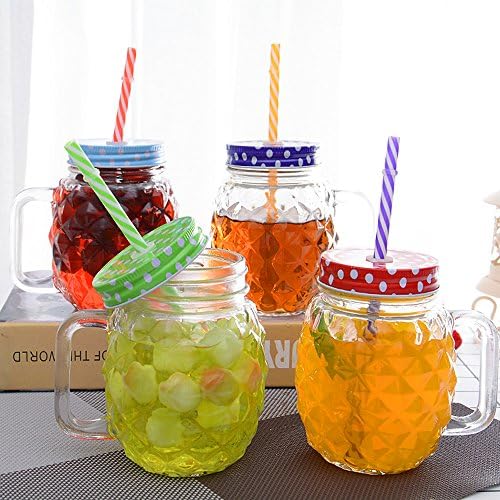 JANYUN 40 Pcs Reusable Plastic Straws, Colorful Printing Hard Plastic Straw - Image 3