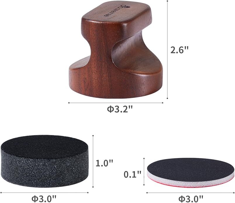 Food Grade Cutting Board Wax Care Kit - Reusable 5 Sponges & 5 Sandpapers, Ergonomic Wood Handle Applicator, 7oz Beeswax Polish for Wood Maintenance, Furniture, Butcher Block, Cast Iron, DIY