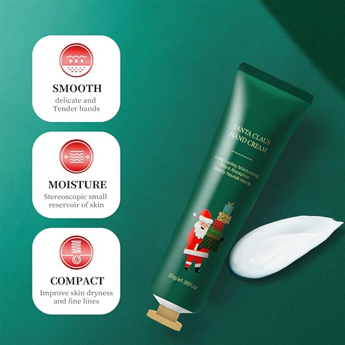 Christmas Hand Cream Gift Set for Women, 10 Pack Mini Hand Lotion Stocking Stuffers, Moisturizing Travel Size Bulk Hand Lotion for Dry Cracked Hands, Winter Hand Care Cream