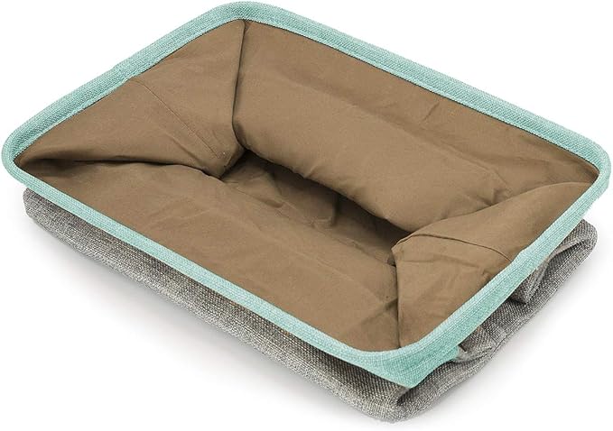 Sorbus Premium Fabric Storage Cubes 15 Inch - Big Sturdy Collapsible Storage Bins with Dual Handles - Foldable Baskets for Organizing - Decorative Cube Storage Bins for Home & Office Use- 3 Pack| Teal