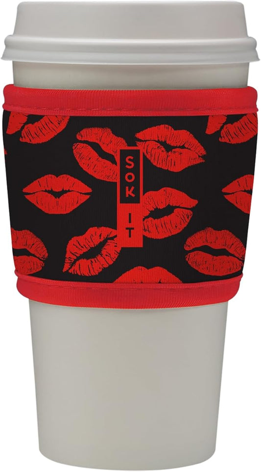 Sok It HotSok Coffee & Tea Reusable Insulated Neoprene Cup Sleeve (XOXO)
