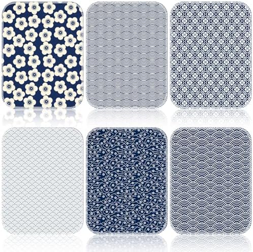 Redbaker 6 Pcs 18 Pcs Reusable Paper Towel for Kitchen,Geometric Theme by Redbaker