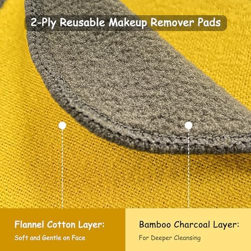 Reusable Makeup Remover Pads 20 Pack Reusable Cotton Rounds - Image 3