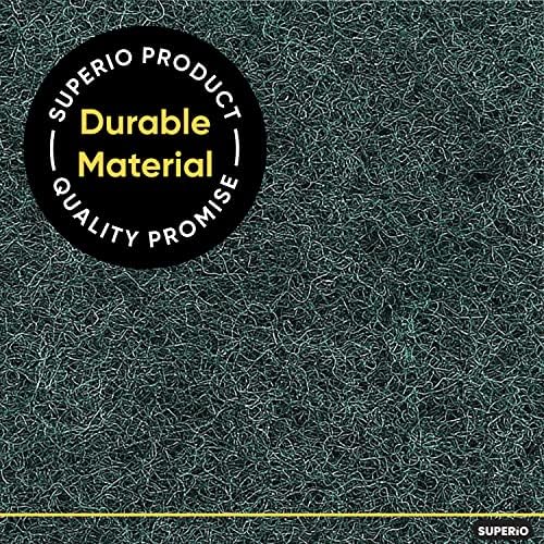 Scouring Pad Non-Scratching Scrubber Non-Scratch Cleaning Scrub Pads Heavy Duty Scouring Pad Reusable Kitchen Scrubbing Pad Pack of 27 Green, by Superio - Image 3