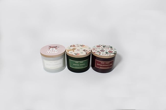 Sand + Fog Scented Candle - Frazier Fir – Additional Scents and Sizes – 100% Cotton Lead-Free Wick - Luxury Air Freshening Jar Candles - Perfect Home Decor – 12oz
