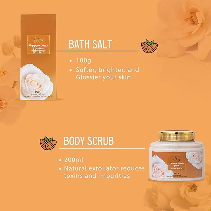 Christmas Gifts for Women - 17Pcs Vanilla Bath and Body Gift Basket Set for Women Spa Gift Baskets Spa Kit | Perfect Gifts for Valentines, Mothers Day, Birthday Gifts, Self Skin Care Gift Sets for Her