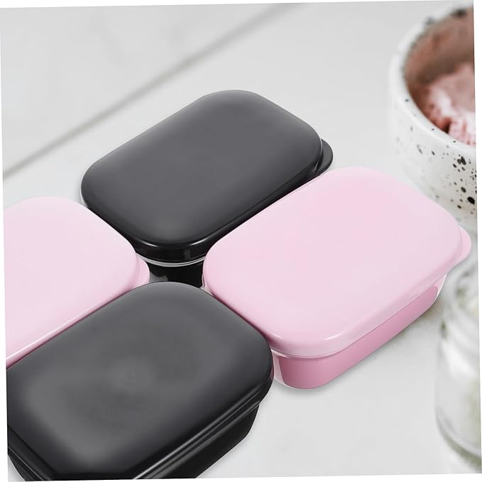 TOYANDONA 4Pcs Soap Case with Lid Travel Soap Holder for Camping Outdoor Bathroom Gym Lightweight Leakproof Container