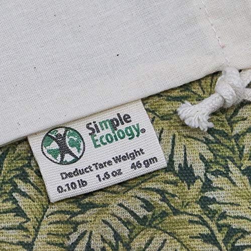 Simple Ecology Reusable Grocery Produce Shopping and Storage Bags, Organic Cotton Muslin, XLarge 3 pack - Image 4
