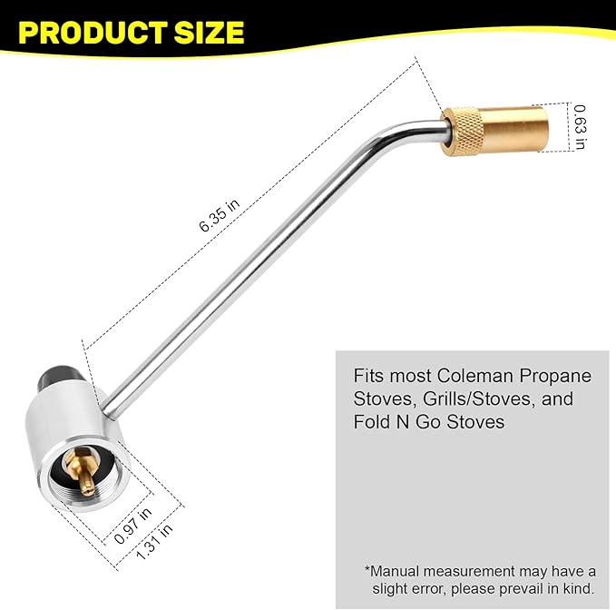 5430 Stove Pressure Regulator Replacement Part Compatible with Most Coleman Stoves & Grills and Fold N Go Stoves Camping Stove Regulator Keeps Propane Gas Pressure Stable