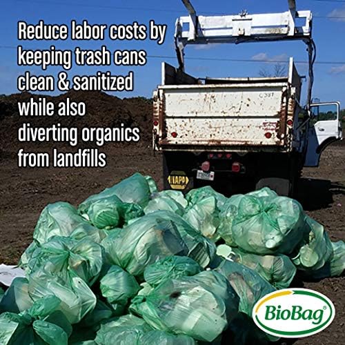 BioBag (USA) The Original Compostable Bag, 64 Gallon, 60 Count, 100% Certified Compostable Trash Bag Liners for Food Waste, Extra Strong and Durable, Trash Bag - Image 4
