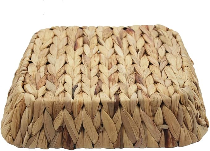 Grass Weaving Tray, Grass Storage Bins for Fruit or Tea,Arts and Crafts. (1) (Rectangle-1PC)
