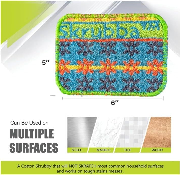 Wet-it! Skrubba 12-Pack Reusable Dish Scrubbers – Non-Scratch Scouring Pads for Kitchen & Household – Eco-Friendly, Dishwasher Safe Scrub Sponges for Dishes, Pots & Pans (Vogue) - Image 2