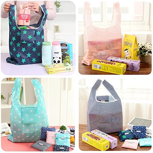 Kaxich Reusable Grocery Shopping Bags - Foldable Eco-friendly Shopper Tote Bags (4 Pack) Waterproof & Machine Washable - Image 5