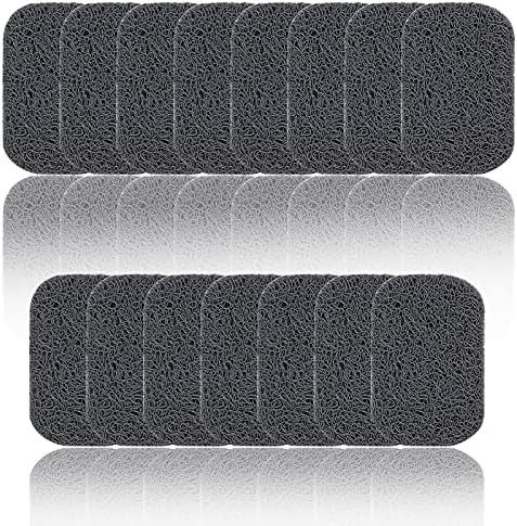 15 Piece Soap Savers Pads Gray BPA Free Soap Holder for Bar Soap Non-Slip Self Draining Soap Dish Soap Lift for Shower Kitchen Bathroom Soap Tray Bulk Accessories by YANZHAN