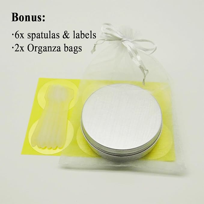 6pack 100ml Aluminum Tin Jars, 100 Gram Empty Travel Cosmetic Sample Containers with Screw Cap Lid, 100g Metal Tins Can Storage Travel Jars for DIY Crafts, Lip Balms, Face Cream, Candle, Tea