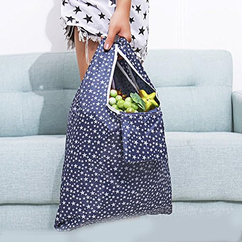 Kaxich Reusable Grocery Shopping Bags - Foldable Eco-friendly Shopper Tote Bags (4 Pack) Waterproof & Machine Washable - Image 2